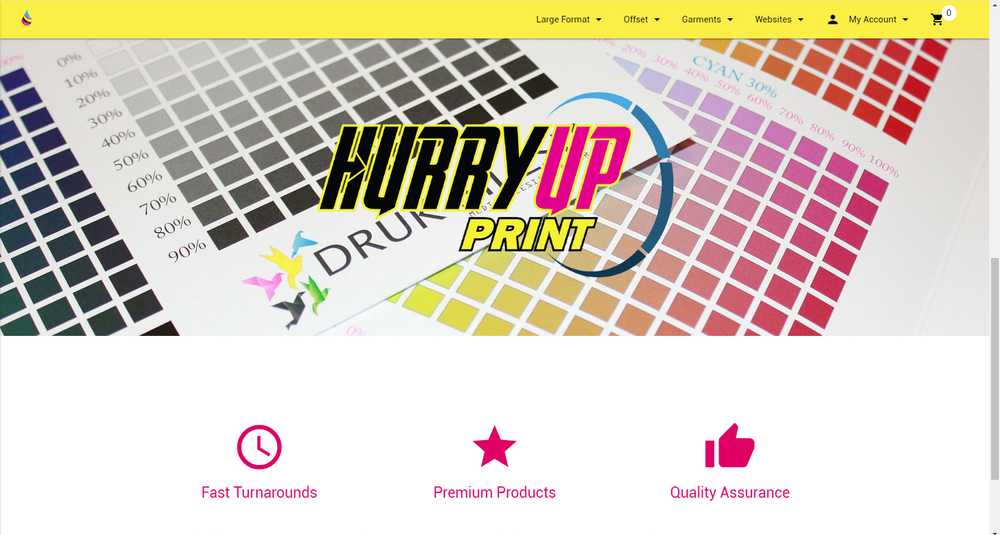 hurry up print website