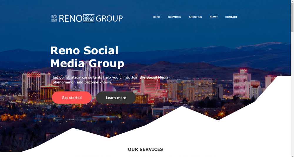 Reno Social Media website