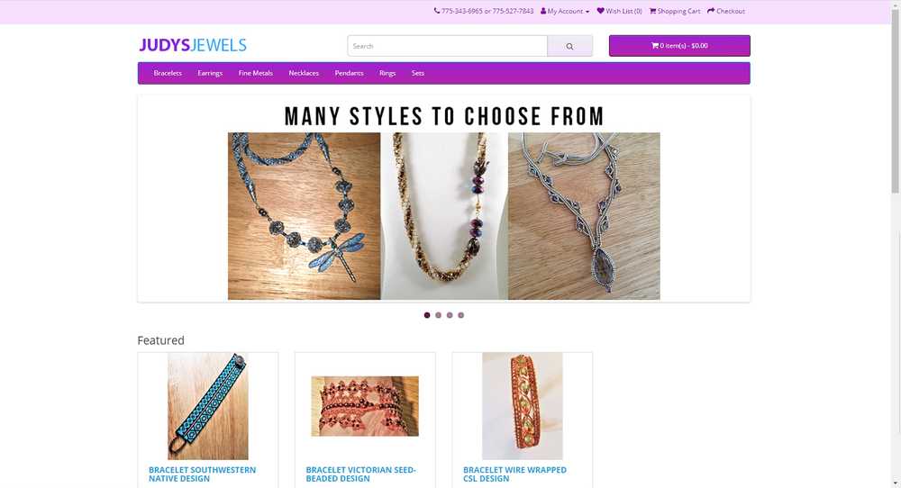 Mike and Judy's Jewels website